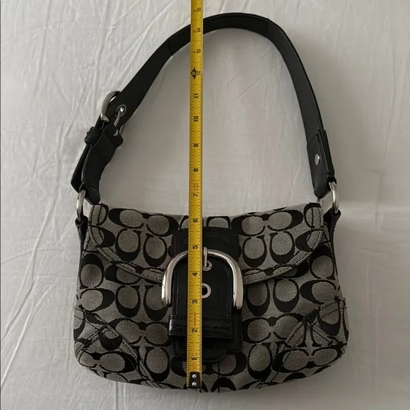 Coach Black and Gray Shoulder Bag - Picture 10 of 11